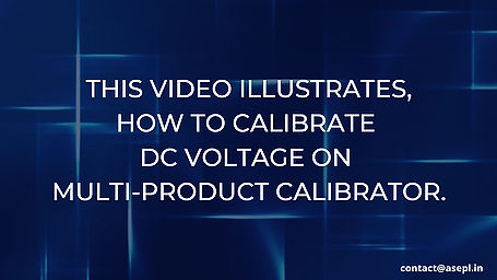 How to Calibrate DC Voltage on Multi-Product Calibrator.